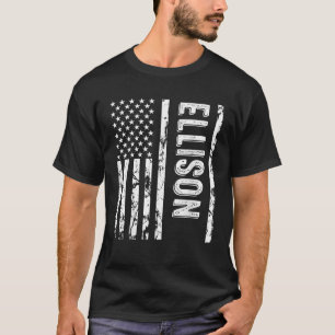 Ellison Nachname Funny Surname Team Ellison Famile T-Shirt
