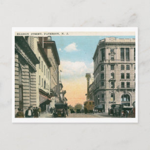 Ellison St., Paterson, NJ 1922 Vintage Postkarte
