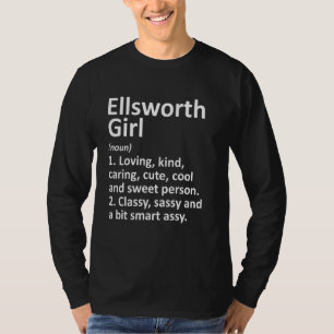 Ellsworth Girl Wi Wisconsin Funny City Zuhause Roo T-Shirt