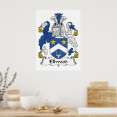 Ellwood Familienwappen Poster (Küche)