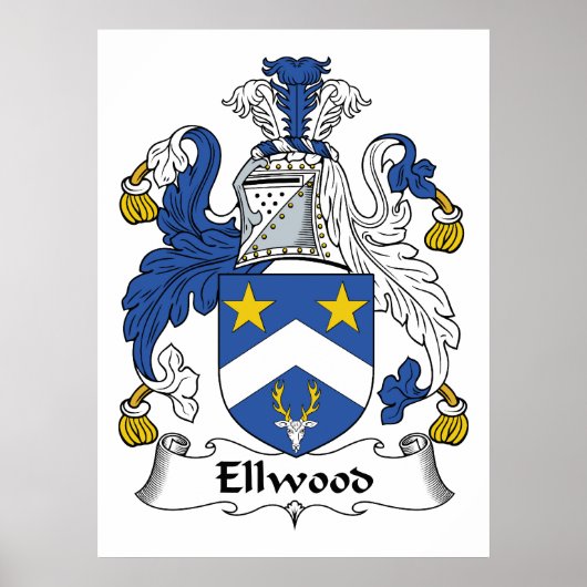 Ellwood Familienwappen Poster (Vorne)