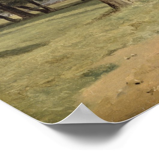 Elm-Bäume in Prater, 1831 Poster (Ecke)