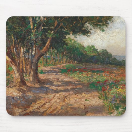 Elm gesäumte Promenade in Euxinograd Mousepad (Vorne)