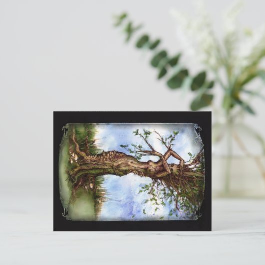 Elm Maid Postkarte (Stehend Vorderseite)