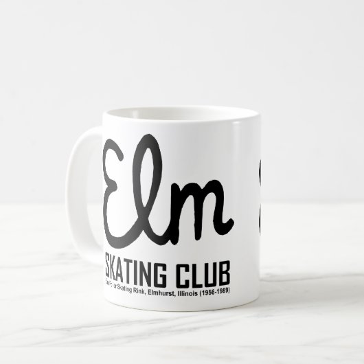 Elm Skaten Club, Elmhurst, Illinois Kaffeetasse (Vorderseite Links)