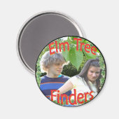 Elm Tree Finders Magnet (Vorderseite/Rückseite)