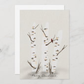 Elm Tree und Kardinal Feiertagskarte (Vorne/Hinten)