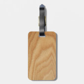 Elm Woodgrain Gepäckmarke Gepäckanhänger (Rückseite vertikal)