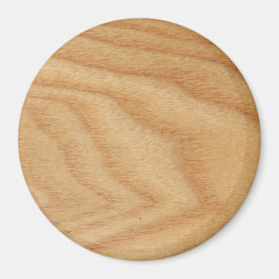 Elm Woodgrain Large Round Magnet