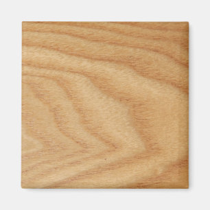 Elm Woodgrain Square Magnet