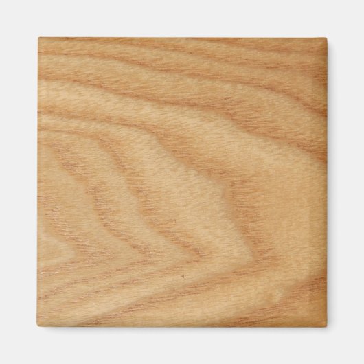 Elm Woodgrain Square Magnet (Vorne)