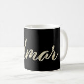 Elmar Name whitegold Tasse Teetasse Kaffeetasse (VorderseiteRechts)