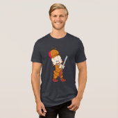 ELMER FUDD™ bereit für die Jagd Tri-Blend Shirt (Vorderseite voll)