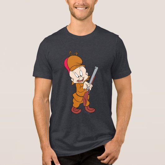 ELMER FUDD™ bereit für die Jagd Tri-Blend Shirt (Vorderseite)