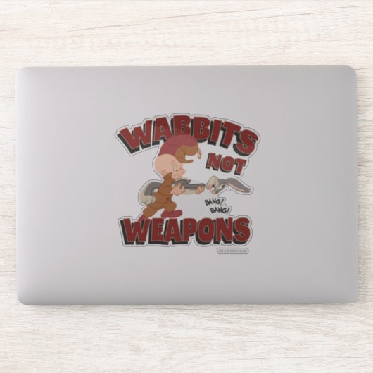 ELMER FUDD™ & BUGS BUNNY™ "Wabbits Not Waffen" Aufkleber (Computer)