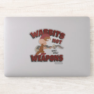 ELMER FUDD™ & BUGS BUNNY™ "Wabbits Not Weapons Aufkleber