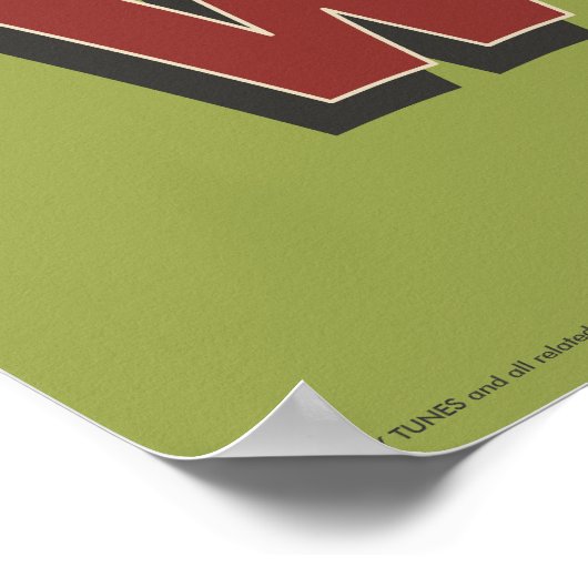 ELMER FUDD™ & BUGS BUNNY™ "Wabbits Not Weapons" Poster (Ecke)