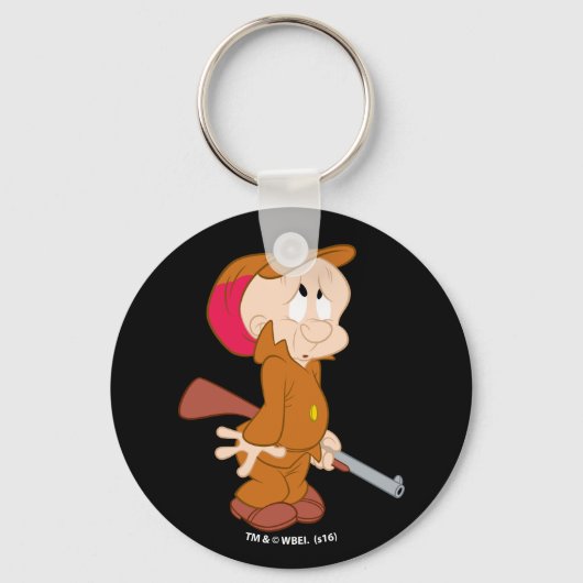 ELMER FUDD™ | Erschrockene Pose Schlüsselanhänger (Vorderseite)