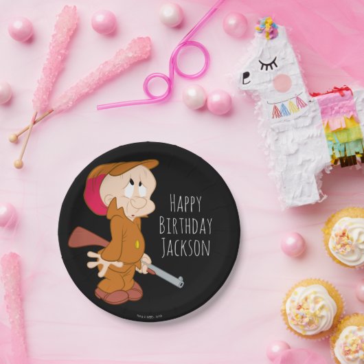 ELMER FUDD™ | Erschütterte Pose Pappteller (Party)