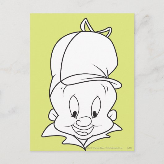 ELMER FUDD™ Head Shot Postkarte (Vorderseite)