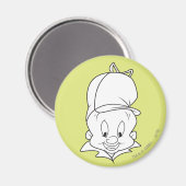 ELMER FUDD™ Kopfschuh Magnet (Vorderseite/Rückseite)
