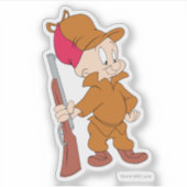 ELMER FUDD™ | Mit Gun Aufkleber (Vorderseite)