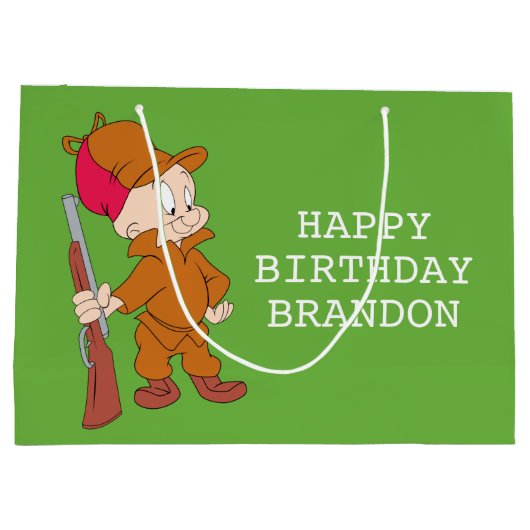 ELMER FUDD™ | Mit Gun Große Geschenktüte (Rückseite)