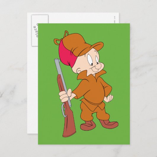 ELMER FUDD™ | Mit Gun Postkarte (Vorne/Hinten)