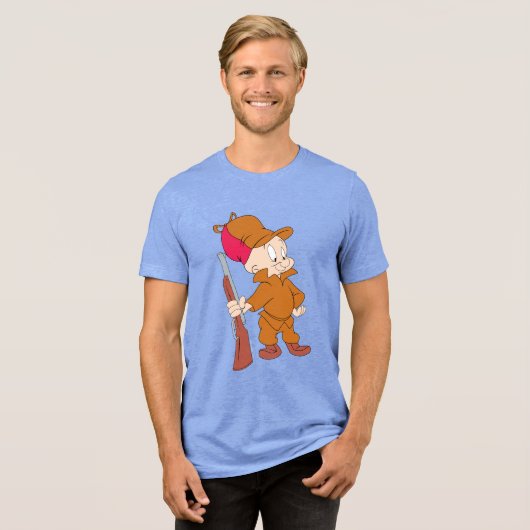 ELMER FUDD™ | Mit Gun Tri-Blend Shirt (Vorderseite voll)