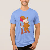 ELMER FUDD™ | Mit Gun Tri-Blend Shirt (Vorderseite)