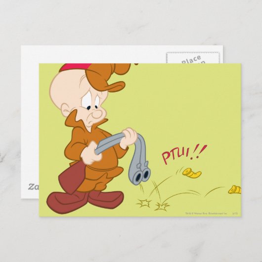 ELMER FUDD™'s Gun Failure Postkarte (Vorne/Hinten)