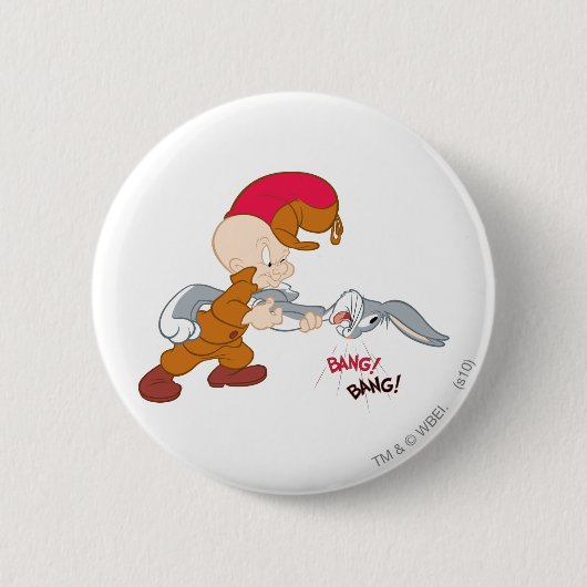 ELMER FUDD™ und BUGS BUNNY™ Button (Vorderseite)