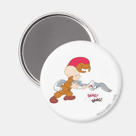 ELMER FUDD™ und BUGS BUNNY™ Magnet (Vorderseite/Rückseite)