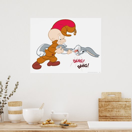 ELMER FUDD™ und BUGS BUNNY™ Poster (Küche)