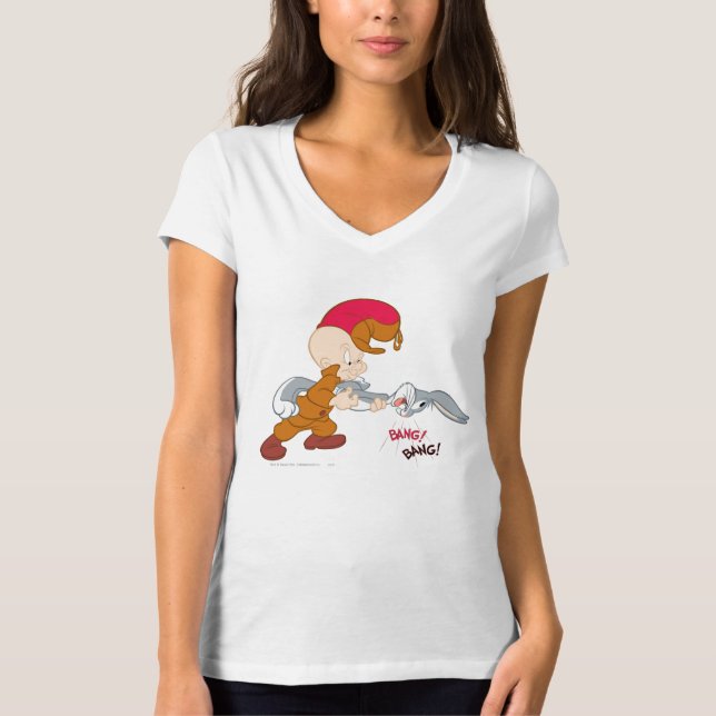 ELMER FUDD™ und BUGS BUNNY™ T-Shirt (Vorderseite)