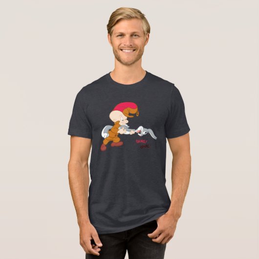 ELMER FUDD™ und BUGS BUNNY™ Tri-Blend Shirt (Vorderseite voll)