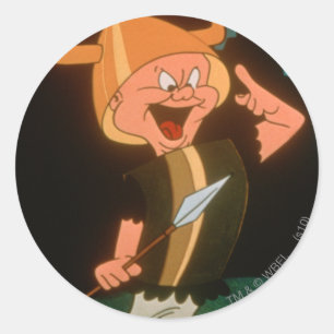 ELMER FUDD™ Viking Runder Aufkleber