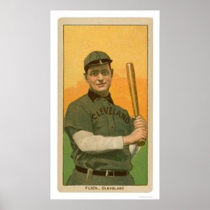 Elmer Schlag-Baseballkarte 1909 Poster