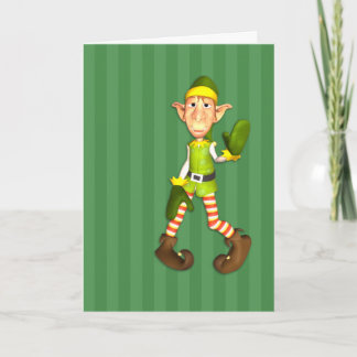 Elmer The Elf Christmas Card Feiertagskarte