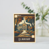 Elmhurst, Illinois | VINTAG Postkarte (Stehend Vorderseite)