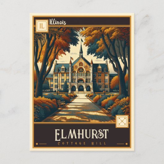 Elmhurst, Illinois | VINTAG Postkarte (Vorderseite)