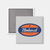 Elmhurst Magnet (Vorderseite/Rückseite)