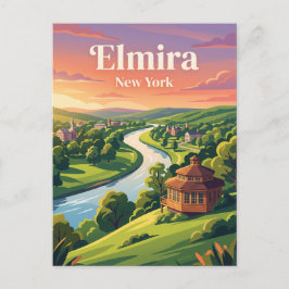 Elmira, New York Postkarte
