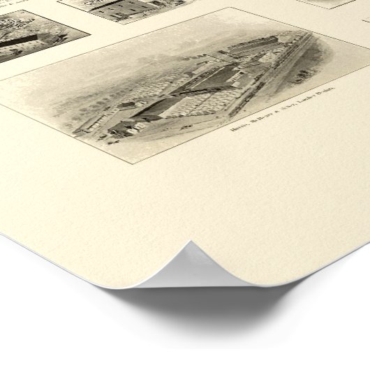 Elmira, NY Panoramic Map - 1901 Poster (Ecke)