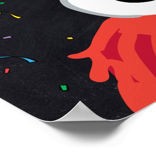 Elmo | 1. Geburtstag Begrüßung Poster (Ecke)