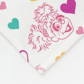 Elmo & Abby Cadabby Valentine Hearts Muster Fleecedecke (Ecke)