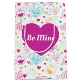 Elmo & Abby Cadabby Valentine Hearts Muster Mittlere Geschenktüte (Vorderseite)