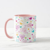 Elmo & Abby Cadabby Valentine Hearts Muster Tasse (Links)