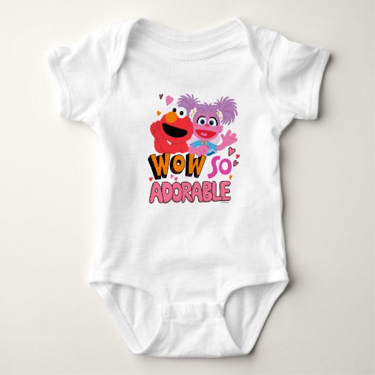 Elmo & Abby | so anmutig Baby Strampler (Vorderseite)