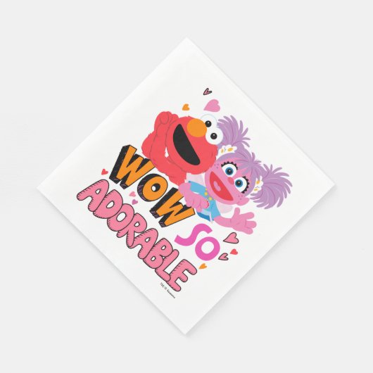 Elmo & Abby | so anmutig Serviette (Ecke)